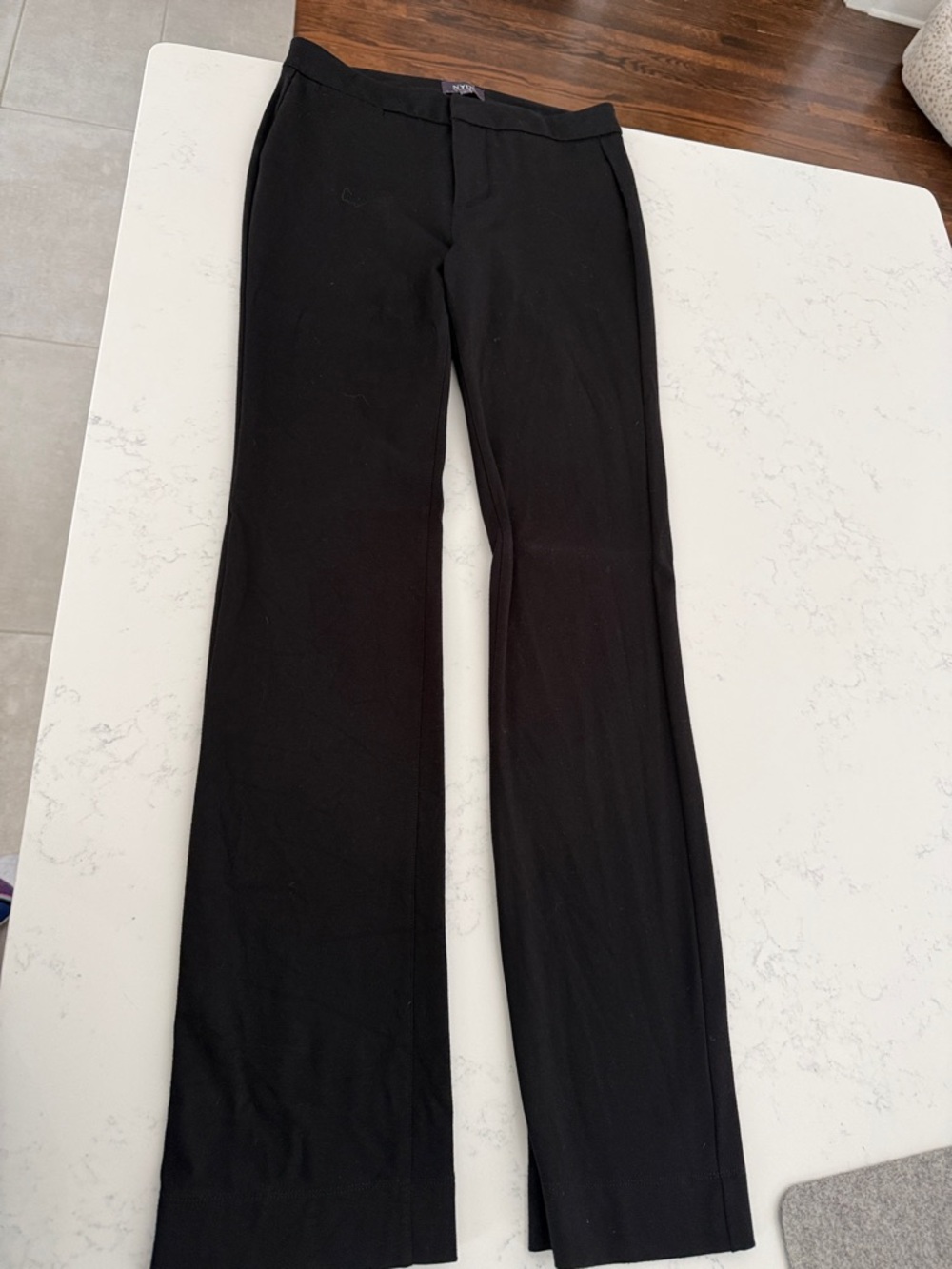 NYDJ Black Straight-Leg Dress Pants